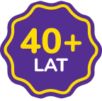 40+ Years logo
